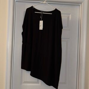 New Eileen Fisher WOMAN 3X sleeveless gathered asymetrical top